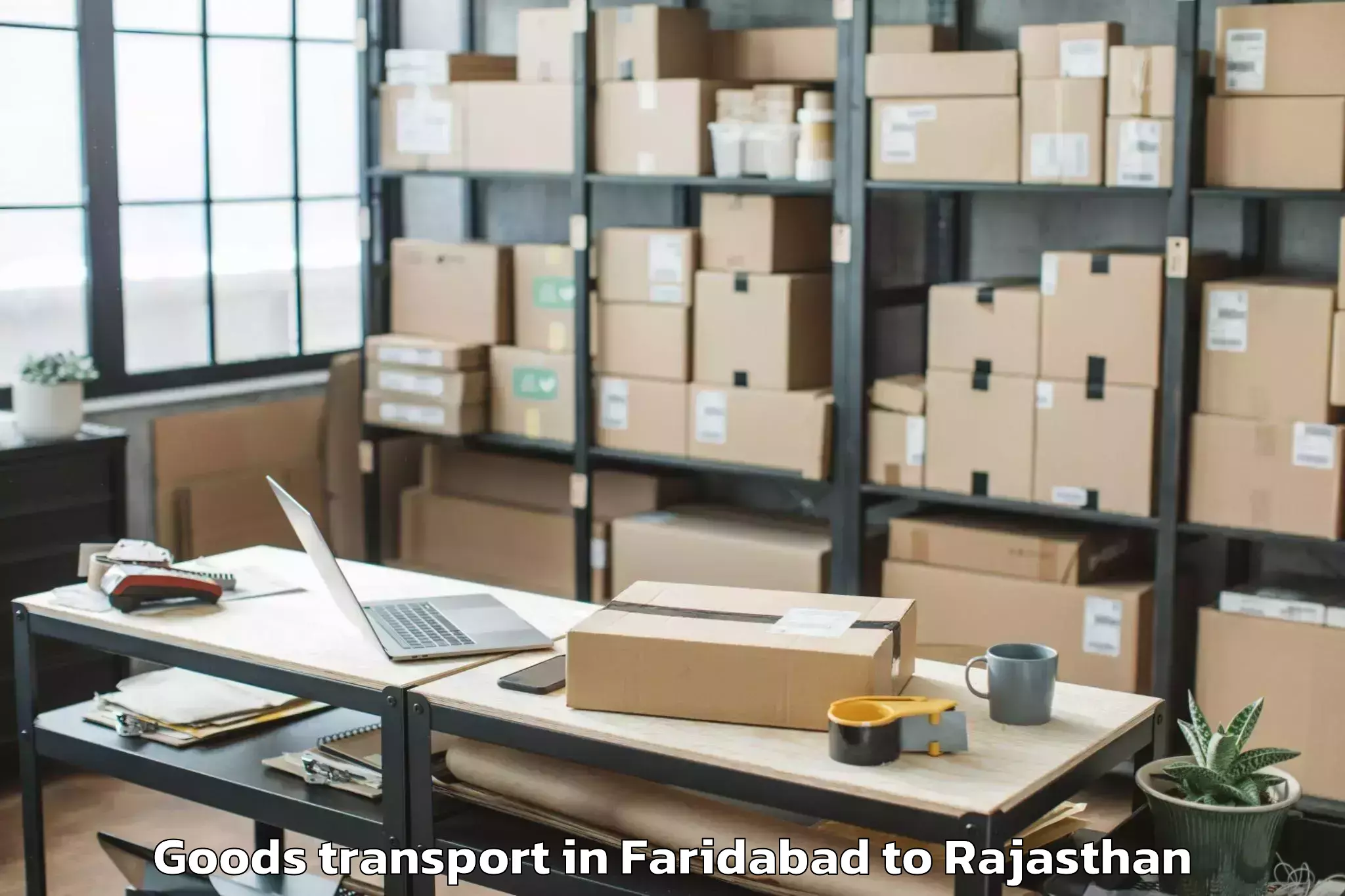 Reliable Faridabad to Baran Goods Transport